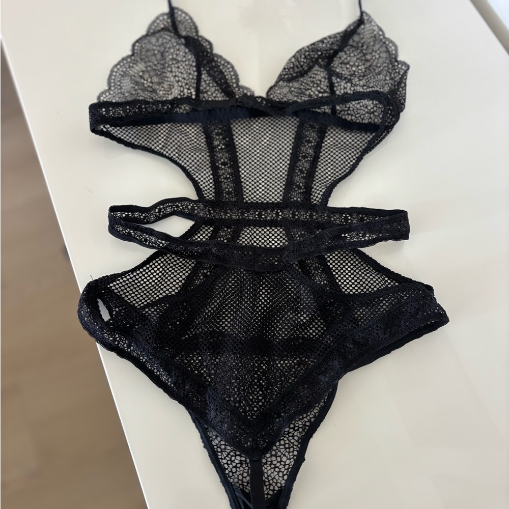 Sexy Black Lace Bodysuit